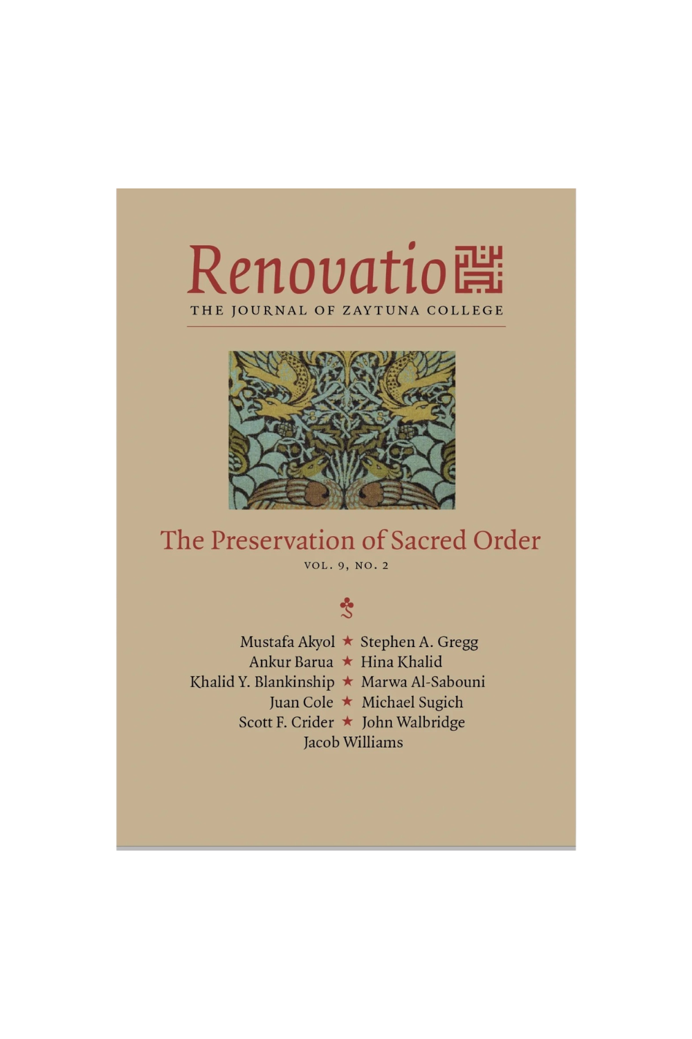 Renovatio: The Preservation of Sacred Order